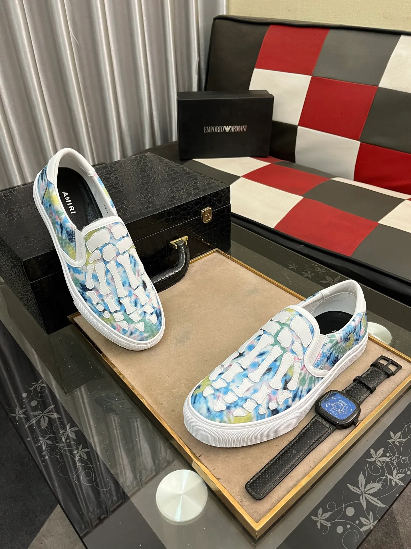 Men's men's shoes 💰420⌚️⌚️miri star shoes bone moral training shoes casual shoes amiri 2025 spring and summer star shoes bone moral training shoes micro-shaped body, the bone weaving pattern made of multi-layer genuine leather is more three-dimensional, slightly thicker and rich, and all elements are just right! The details are just right. Size: 38 to 444️⃣Colors available